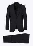 Fursac - Costume En Toile De Laine - Noir