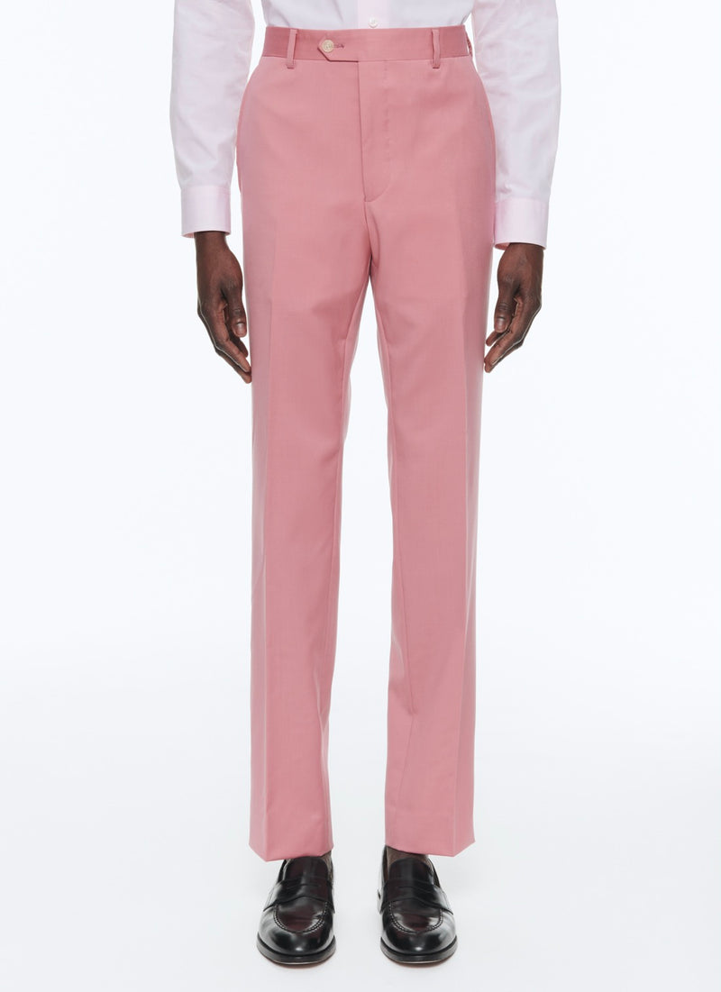 Fursac - Costume 2 Pièces En Serge De Laine - Vieux Rose - Homme