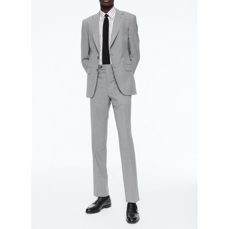 Traje de 2 piezas Fresco Wool Canvas - Gris medio - Hombre