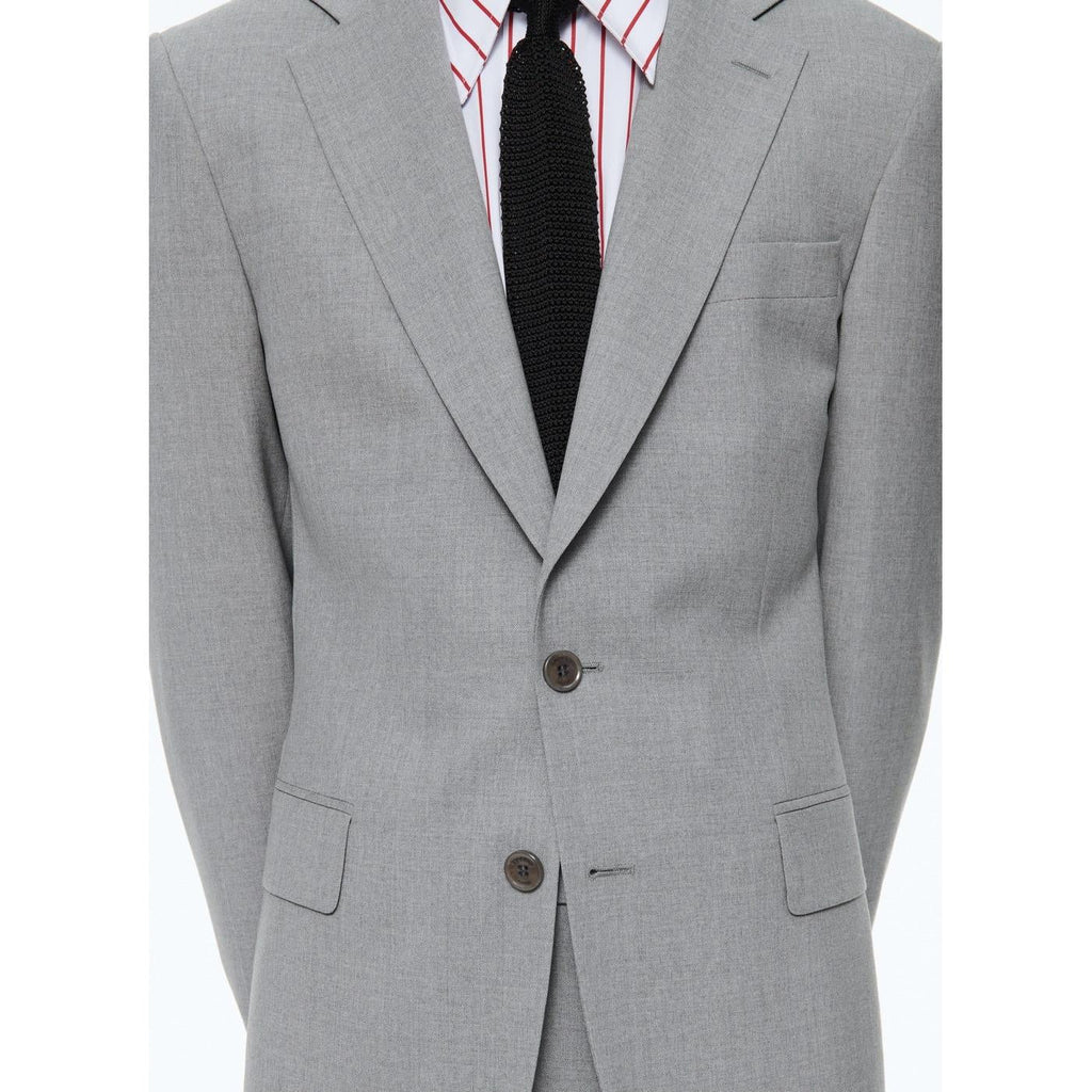 Fursac - 2-Piece Suit In Fresco Wool Canvas - Medium Grey - Men