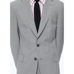 Fursac - 2-Piece Suit In Fresco Wool Canvas - Medium Grey - Men