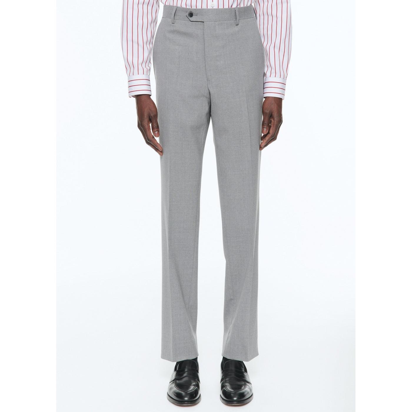 Fursac - 2-Piece Suit In Fresco Wool Canvas - Medium Grey - Men