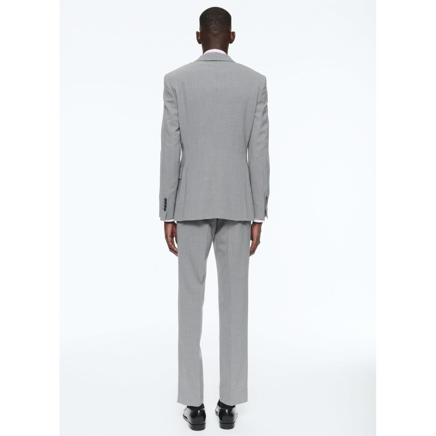 Fursac - 2-Piece Suit In Fresco Wool Canvas - Medium Grey - Men