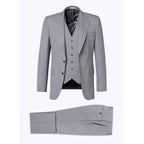 Fursac - 2-Piece Suit In Fresco Wool Canvas - Medium Grey - Men