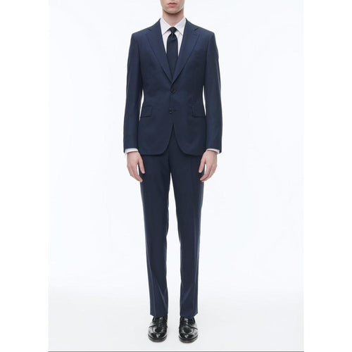 Traje sastre de lana y seda - Azul