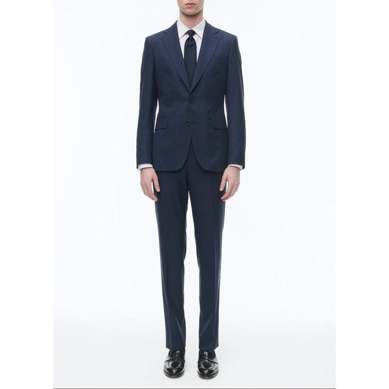 Tailored Wool And Silk Suit - Blue