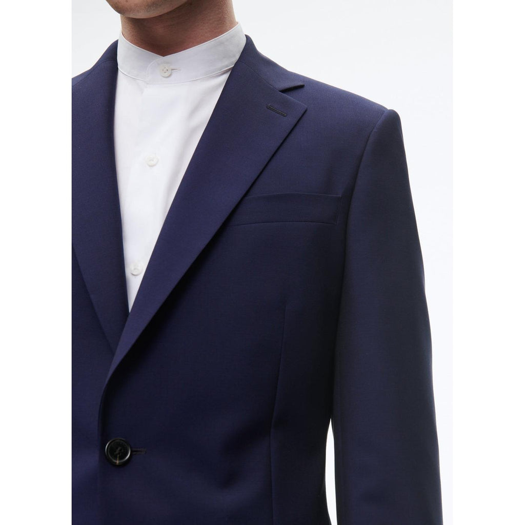 Fursac - Costume Ajusté En Laine Et Mohair - Bleu