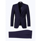 Fursac - Costume Ajusté En Laine Et Mohair - Bleu
