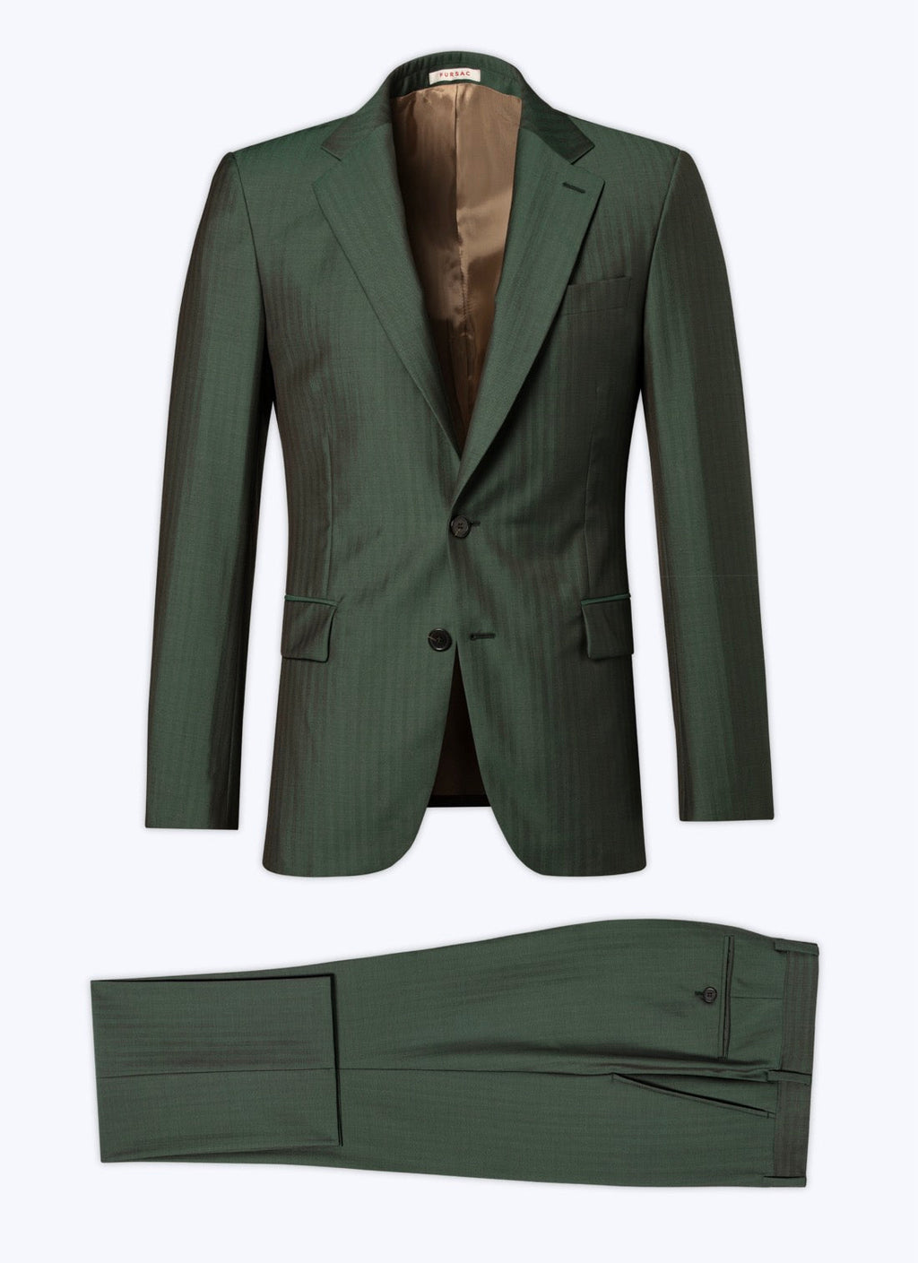 Fursac - Slim-Fit Suit In Solaro-Effect Wool - British Green
