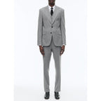 Fursac - Fitted 2-Piece Suit In Wool Flannel - Mid Grey