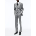 Fursac - Fitted 2-Piece Suit In Wool Flannel - Mid Grey