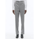 Costume 2 Pièces Ajusté En Flanelle De Laine - Gris Moyen