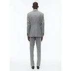 Fursac - Fitted 2-Piece Suit In Wool Flannel - Mid Grey