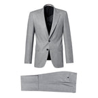 Fursac - Fitted 2-Piece Suit In Wool Flannel - Mid Grey
