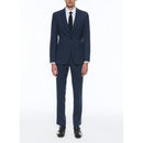 Fursac - Costume 2 Pièces Ajusté En Laine Vierge - Petrole