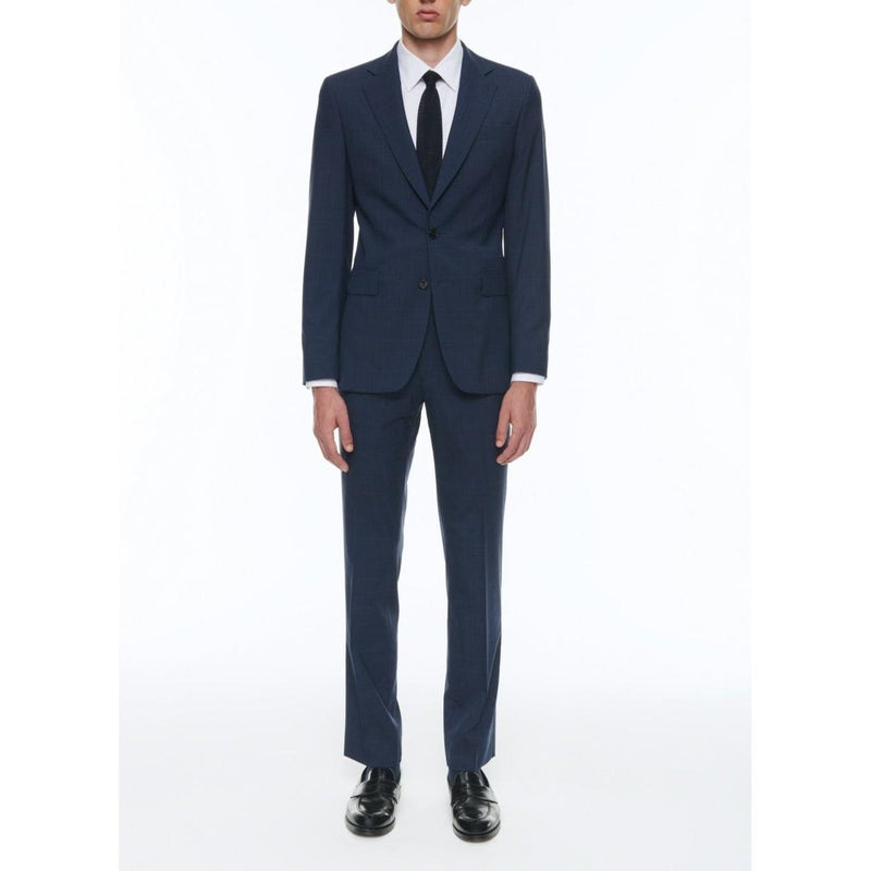 Fursac - Costume 2 Pièces Ajusté En Laine Vierge - Petrole
