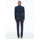 Fursac - Costume 2 Pièces Ajusté En Laine Vierge - Petrole