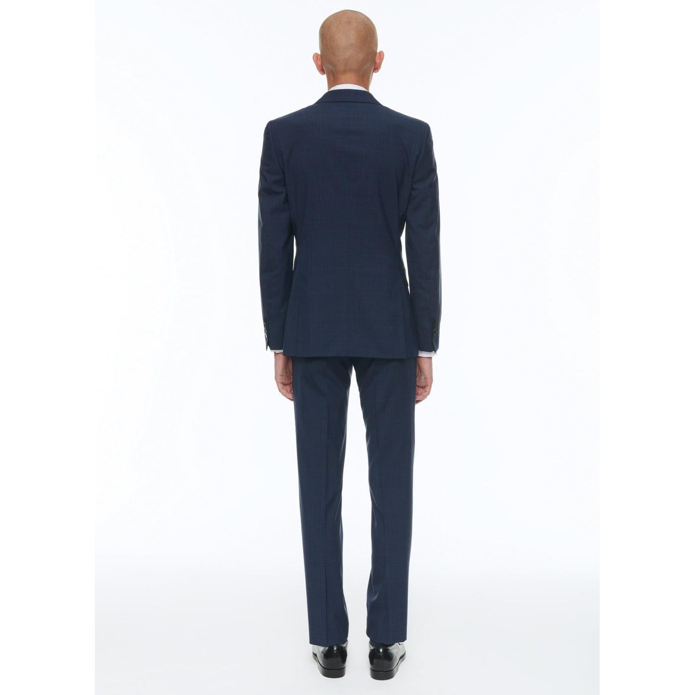 2-Piece Fitted Virgin Wool Suit - Petrol