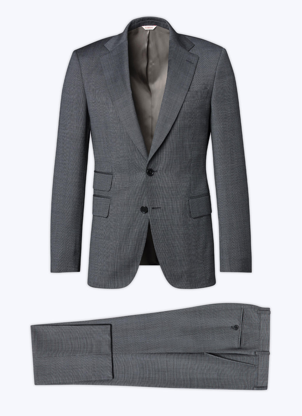 Fursac - 2-Piece Wool Canvas Suit - Steel - Men