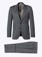 Fursac - 2-Piece Wool Canvas Suit - Steel - Men