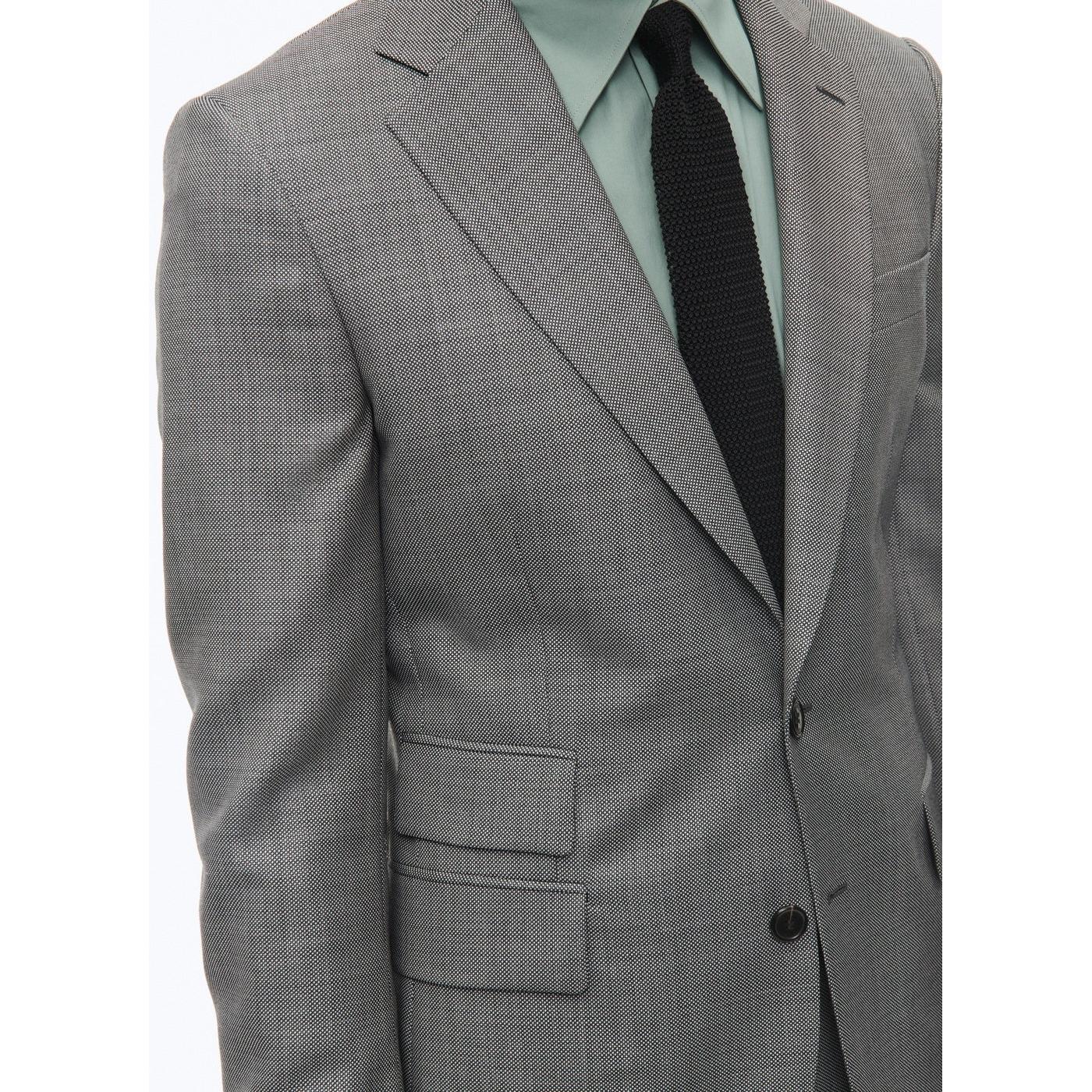 Fursac - Costume 2 Pièces En Caviar De Laine - Cendre