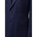 Fursac - Costume 2 Pièces En Serge De Laine - Marine