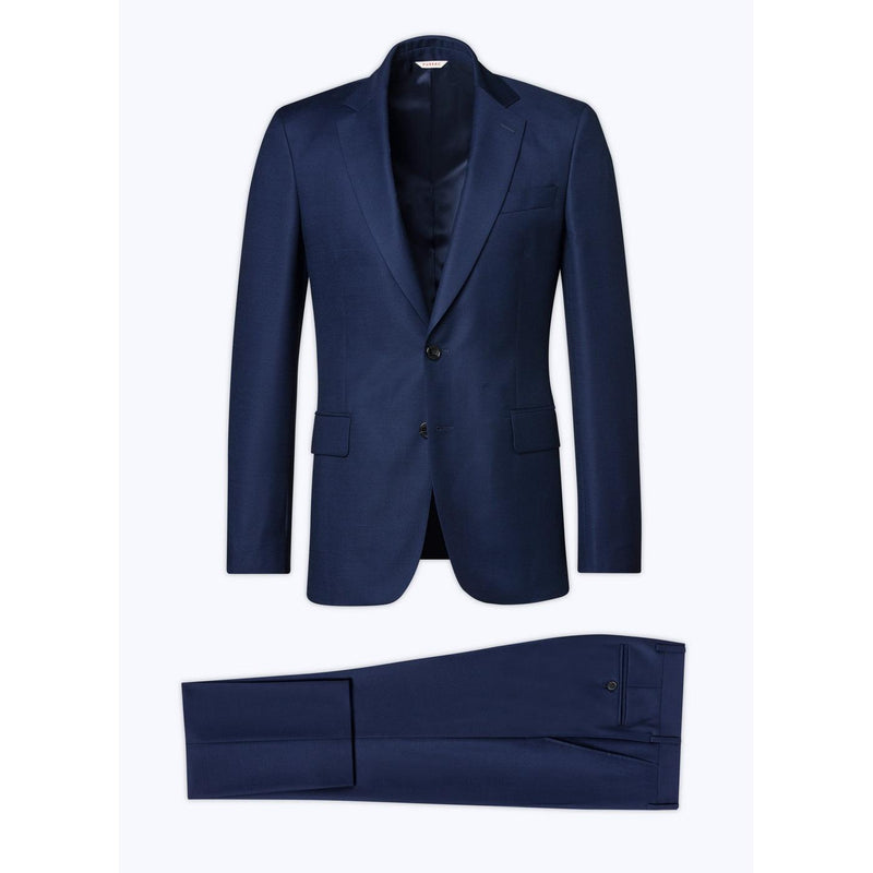 Fursac - Costume 2 Pièces En Serge De Laine - Marine