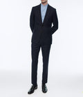 Fursac - Navy Blue Wool Canvas Suit
