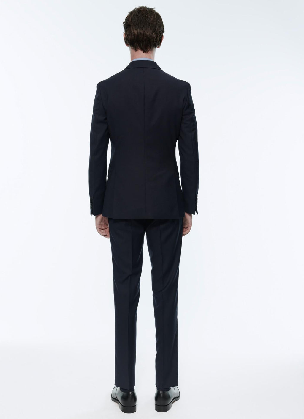 Fursac - Navy Blue Wool Canvas Suit