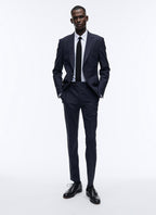Fursac - 2-Piece Micro-Check Canvas Suit - Charcoal