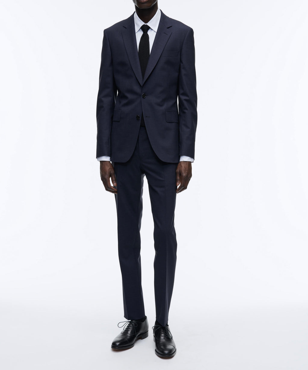 Fursac - 2-Piece Micro-Check Canvas Suit - Charcoal