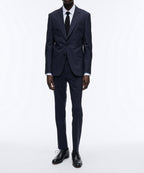 Fursac - 2-Piece Micro-Check Canvas Suit - Charcoal
