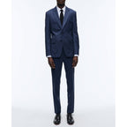 Fursac - Costume En Caviar De Laine Bleu - Bleu - Caviar