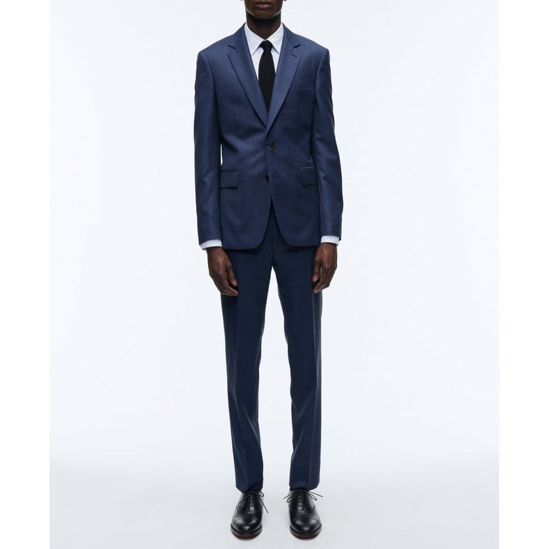 Fursac - Costume En Caviar De Laine Bleu - Bleu - Caviar