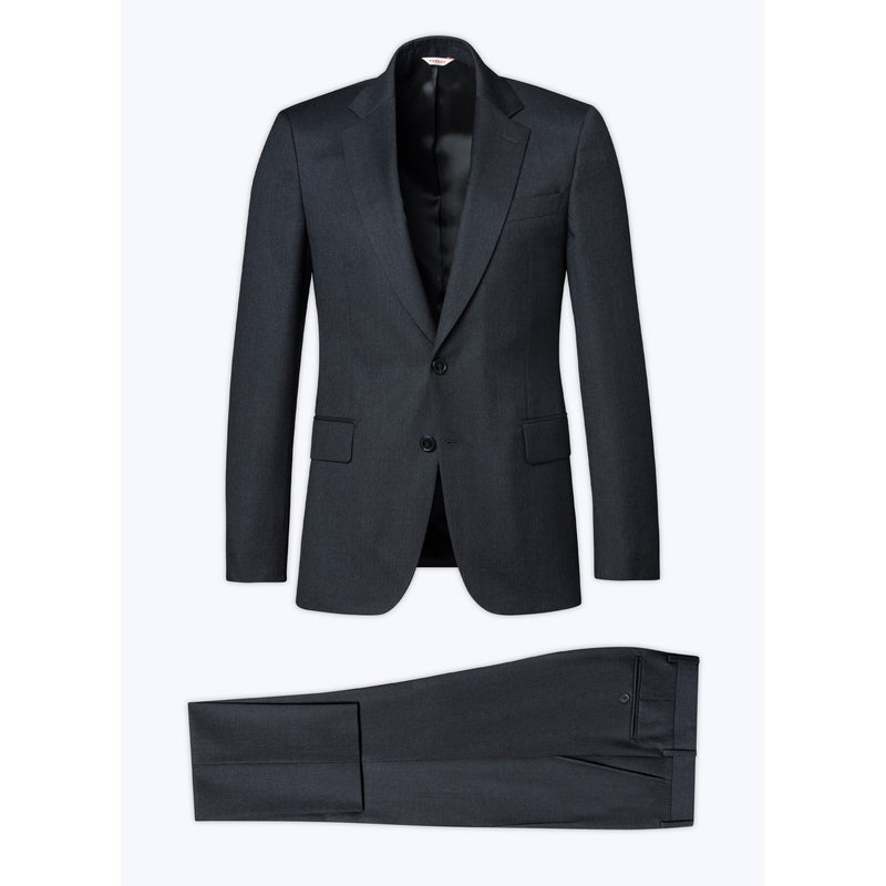 Fursac - 2-Piece Suit Toile Grise Anthracite Unie - Anthracite