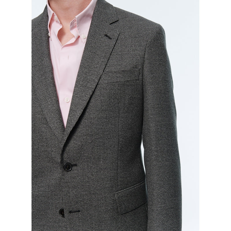 Fursac - Mottled Grey Wool Houndstooth Suit