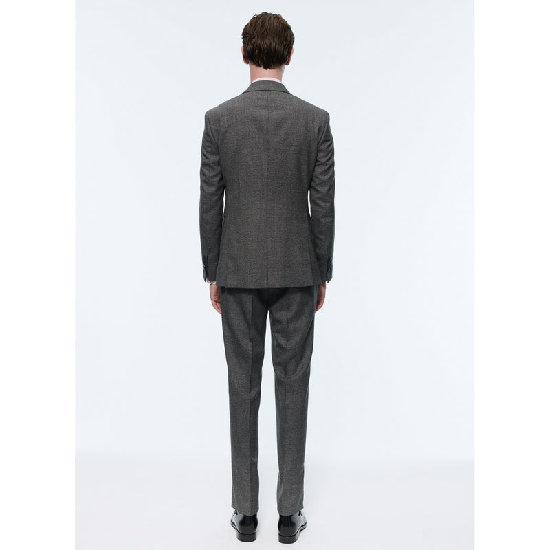 Fursac - Mottled Grey Wool Houndstooth Suit