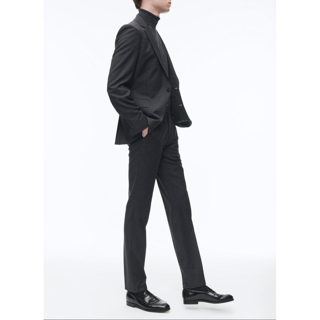 Fursac - Costume 2 Pièces En Toile De Laine Prince De Galles - Anthracite - Homme