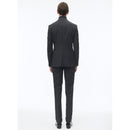 2-Piece Prince of Wales Wool Canvas Suit - Anthracite - Men
