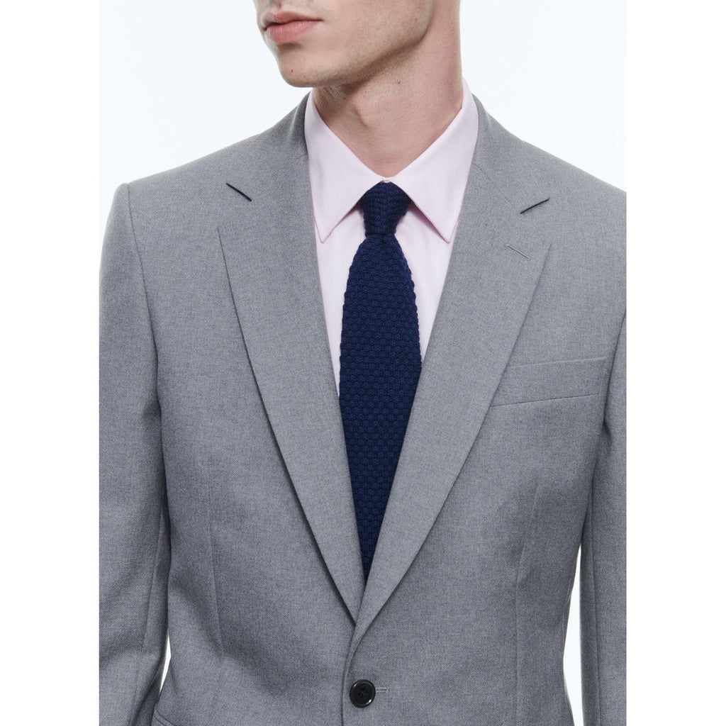 Medium Gray Canvas 2 Piece Suit - Feather
