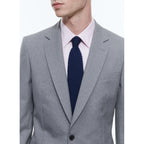 Medium Gray Canvas 2 Piece Suit - Feather