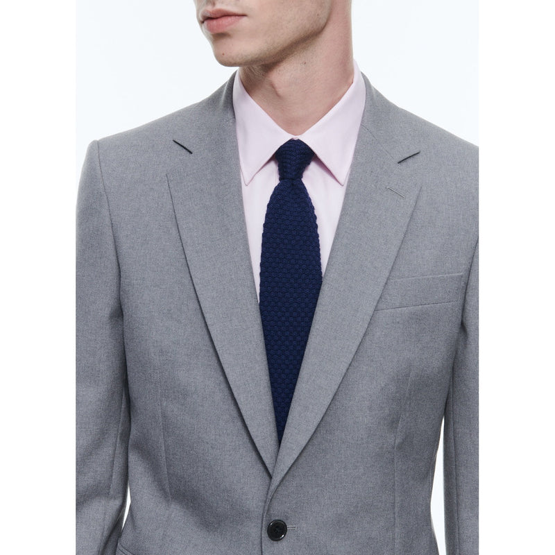 Traje 2 piezas de lona gris medio - Pluma