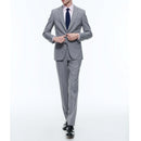 Costume 2 Pièces Toile Gris Moyen - Plume