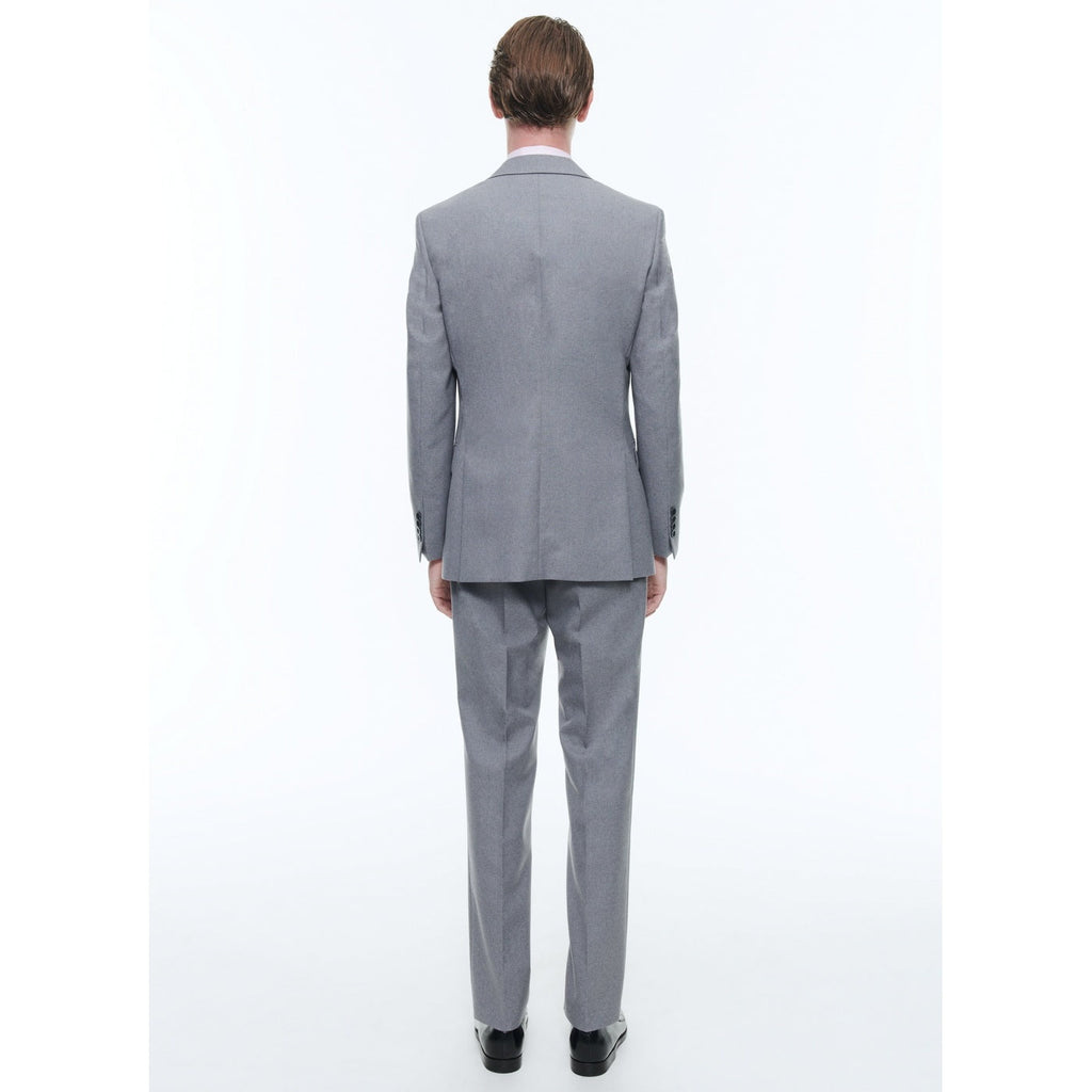 Medium Gray Canvas 2 Piece Suit - Feather