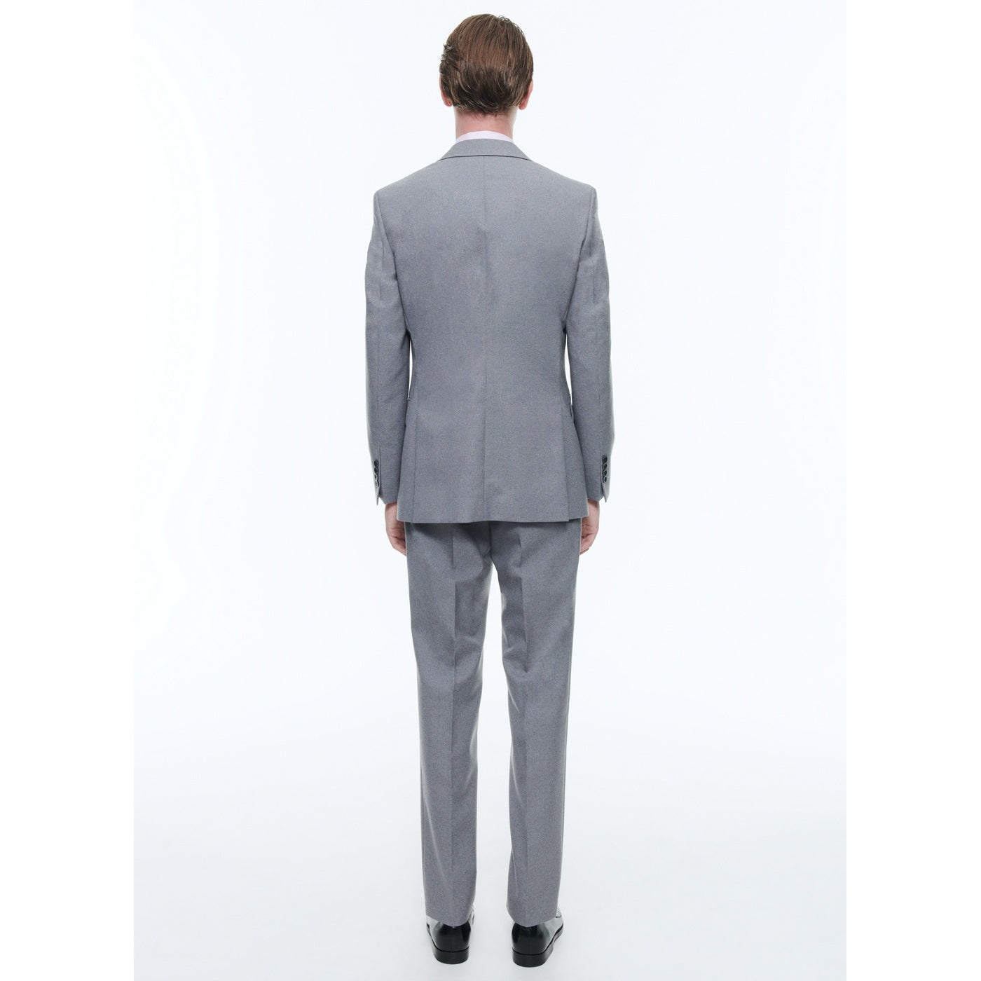 Medium Gray Canvas 2 Piece Suit - Feather