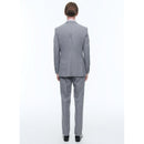 Traje 2 piezas de lona gris medio - Pluma