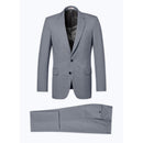 Traje 2 piezas de lona gris medio - Pluma