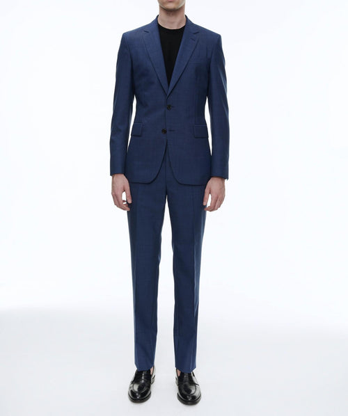 Medium Blue Micro Design 2 Piece Suit - Sapphire