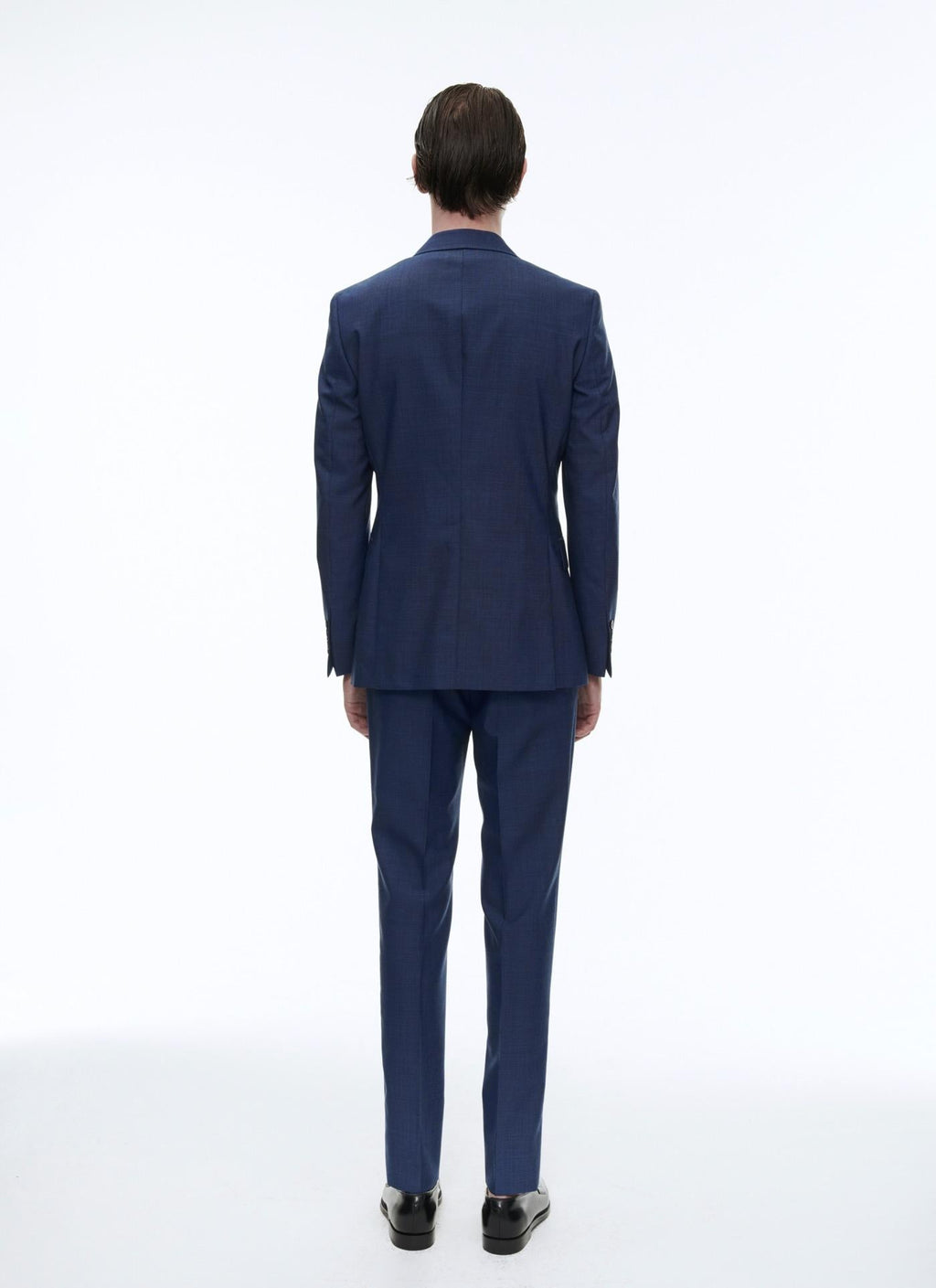 Fursac - Costume 2 Pièces En Laine Vierge À Micro Dessin - Saphir - Homme
