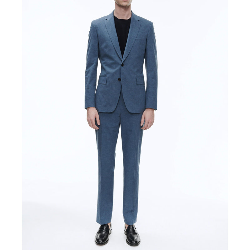 2-Piece Suit in Light Sand Cotton - Earthenware - Men
